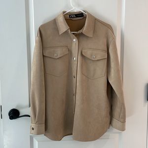Faux Suede Shacket